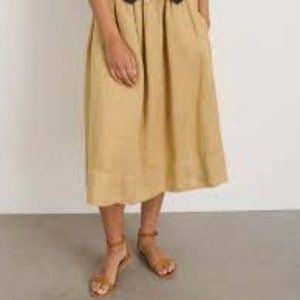 Alex Mill Kelsey skirt in vintage khaki lien